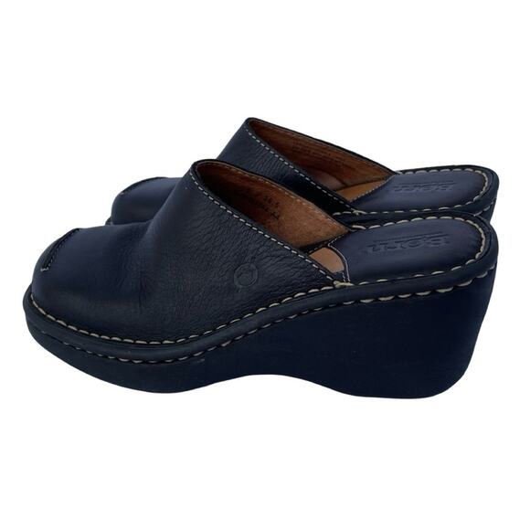 Born Leather Upper Slide Sandals Mules Size 6 - Picture 3 of 8